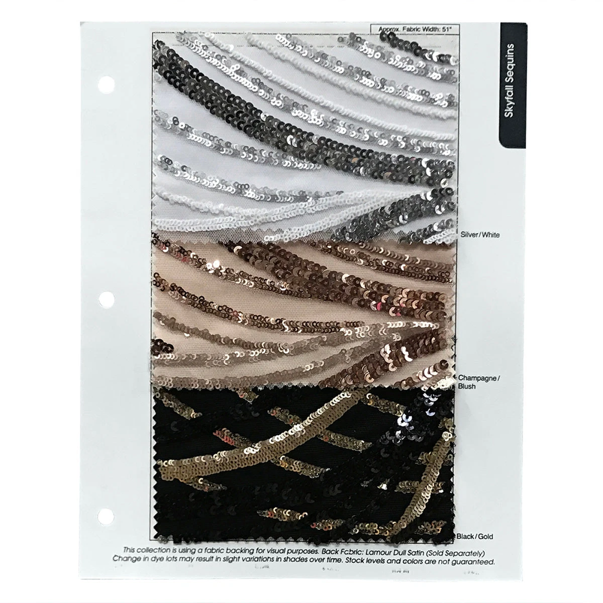 Skyfall Sequins Table Linen In Black And Gold 4 Skyfall Sequins Table Linen In Black And Gold - Image 4