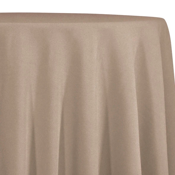 Premium Poly (Poplin) Table Linen In Taupe 1189 1 Premium Poly (Poplin) Table Linen In Taupe 1189