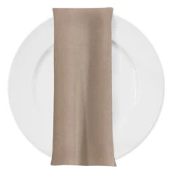 Premium Poly (Poplin) Table Napkin In Taupe 1189
