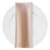 Lamour (Dull) Satin Table Napkin In Taupe 1347