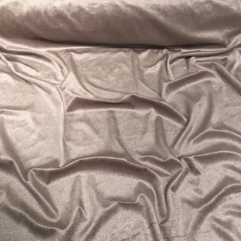 Lush Velvet Table Runner In Taupe 2 Lush Velvet Table Runner In Taupe - Image 2