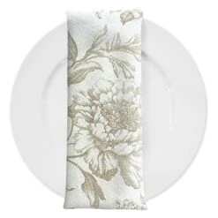 Artistry Bloom Table Napkin In Taupe