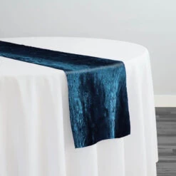 Crush Shimmer (Galaxy) Table Runner In Teal 10