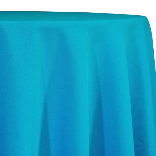 Premium Poly (Poplin) Table Linen In Turquoise 1142 1 Premium Poly (Poplin) Table Linen In Turquoise 1142