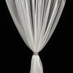 1pc - Voile Drapery Panel 10'tall X 118" Wide - Ivory -Urquid Linen Shop Voile3 f8550169 0310 491e b77b 13f1c3c3032c