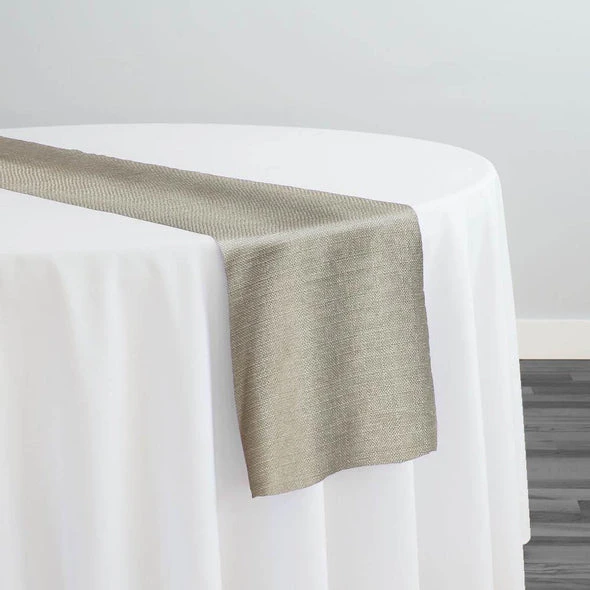 10pcs - Rustic Linen Table Runner 14"x120" - Wheat 2 10pcs - Rustic Linen Table Runner 14"x120" - Wheat - Image 2