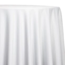 1pc - Premium Poly (Poplin) Table Linen 105"x156" Banquet - White