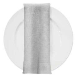 Rustic Linen Table Napkin In White