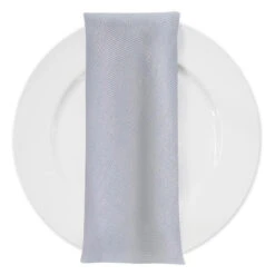 Imitation Burlap Table Napkin In White