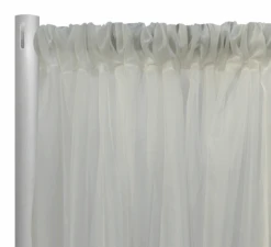 1pc - Voile Drapery Panel 9' Tall X 118" Wide - White