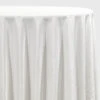1pc - Luxury Plush Velvet Table Linen In White (120" Round)