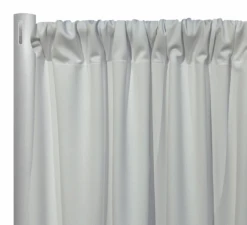 1pc - Scuba (Wrinkle-Free) Drapery Panel 8' Tall X 58" Wide - White