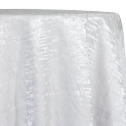 Crush Shimmer (Galaxy) Table Linen In White