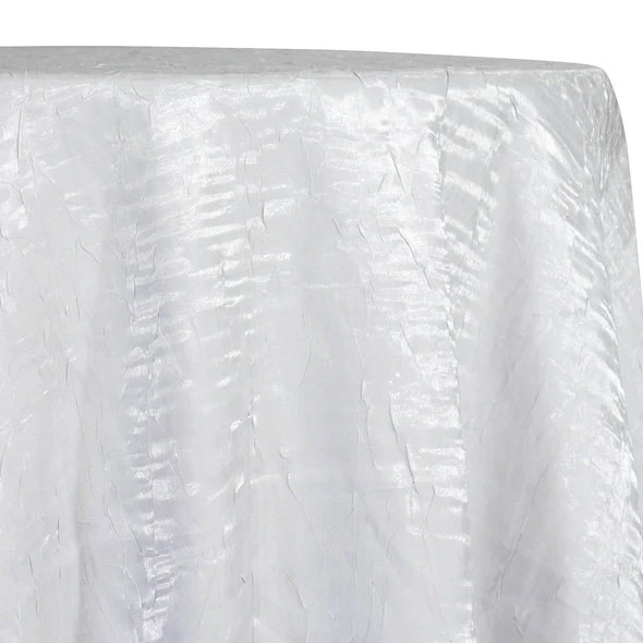 Crush Shimmer (Galaxy) Table Linen In White 1 Crush Shimmer (Galaxy) Table Linen In White