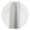 Lamour (Dull) Satin Table Napkin In White