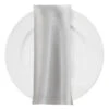 Bridal Satin Table Napkin In White