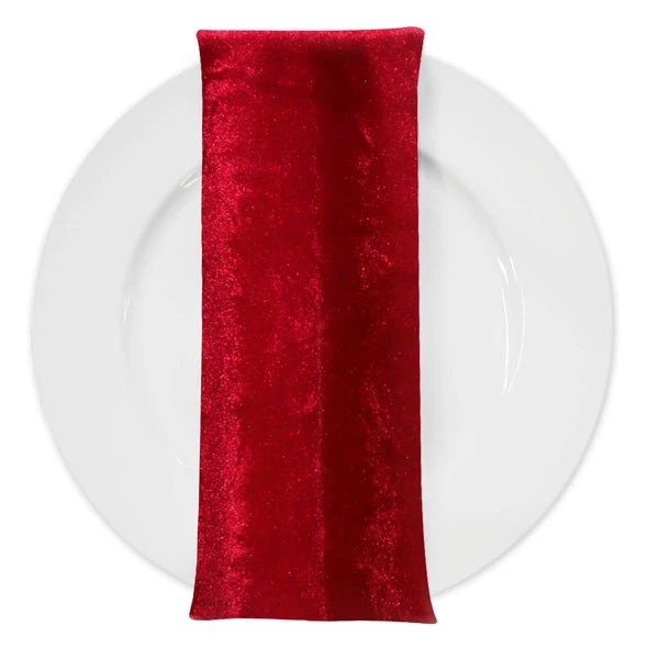Lush Velvet Table Napkin In Wine 1 Lush Velvet Table Napkin In Wine
