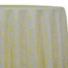 1pc. - Classic Lace Table Linen In Yellow 7736 (120" Round)