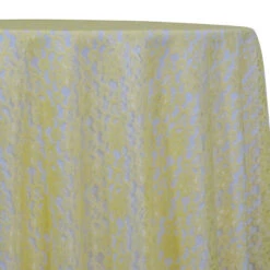 1pc. - Classic Lace Table Linen In Yellow 7736 (120" Round)