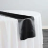 Shantung Satin (Reversible) Table Runner In Black