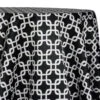1pc - Lynx Print (Lamour) Table Linen 120" Round - Black