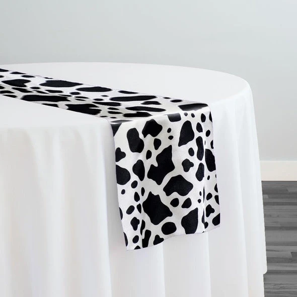 Animal Print Table Runner In Cow 1 Animal Print Table Runner In Cow