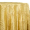 1pc - Triple Pleat Pintuck Table Linen 96" Round - Gold
