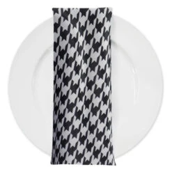 Lamour Print Table Napkin In Houndstooth