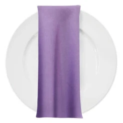 Lamour (Dull) Satin Table Napkin In Lavender 1170