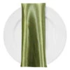 Shantung Satin (Reversible) Table Napkin In Olive