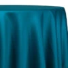 Lamour (Dull) Satin Table Linen In Peacock 6777