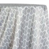 1pc - Halo Print (Lamour) Table Linen 108" Round - Silver