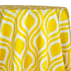 Groovy Print (Lamour) Table Linen In Sorbet