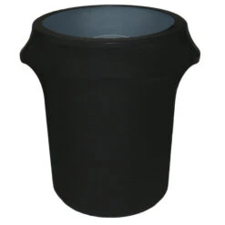 Spandex 32 Gallon Trash Can Cover In Black