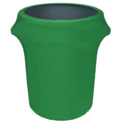 Spandex 32 Gallon Trash Can Cover In Emerald Green