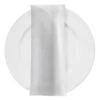 Shantung Satin (Reversible) Table Napkin In White