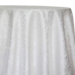 1pc - Twinkle Tensil Table Linen In White (120" Round)